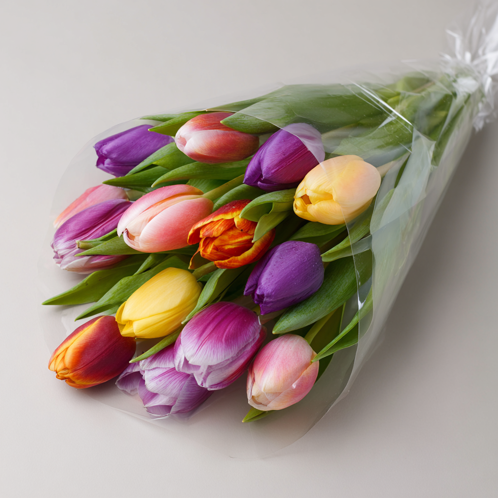 10 Tulip Bouquet & Gift | Chocolate & Card