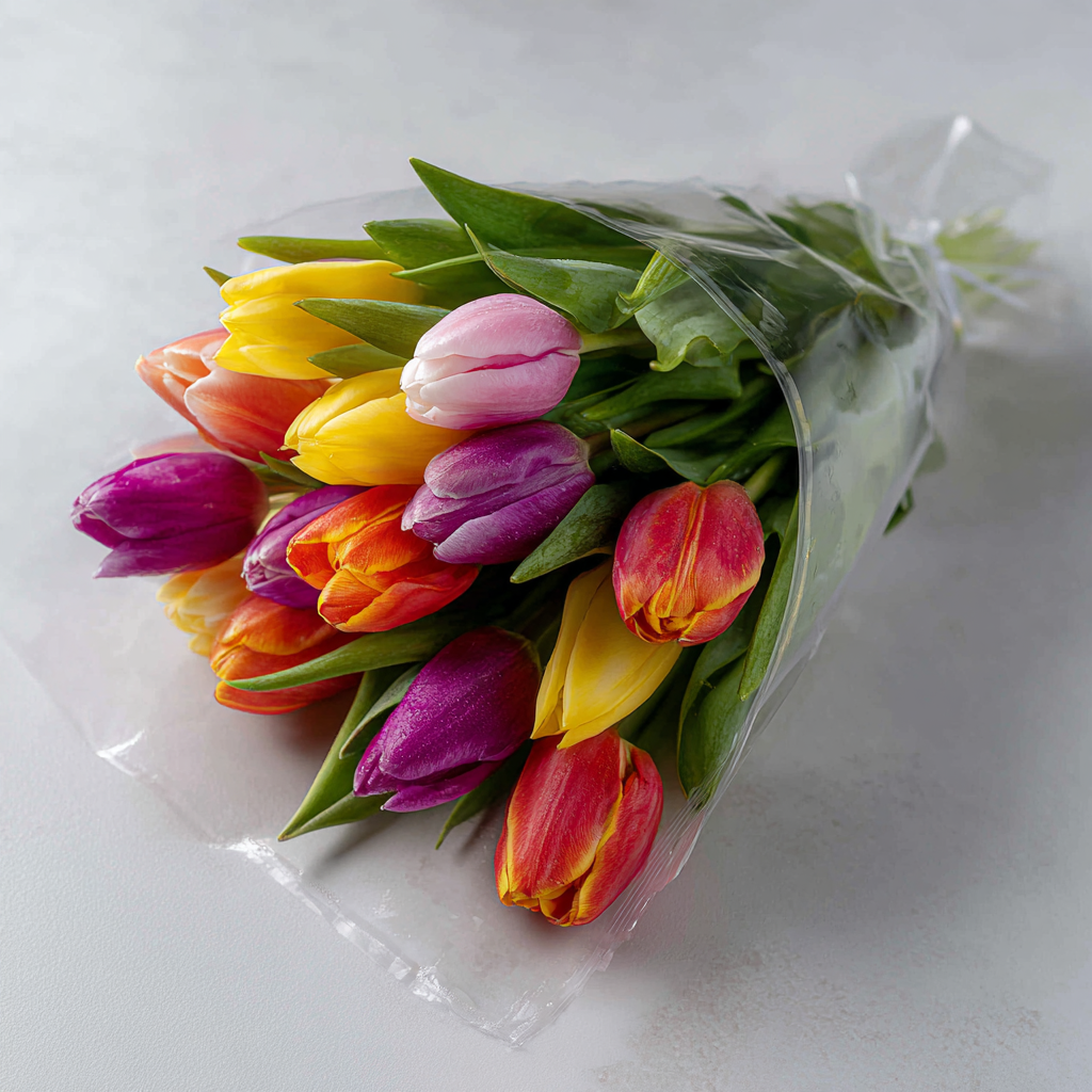 10 Tulip Bouquet & Gift | Chocolate & Card