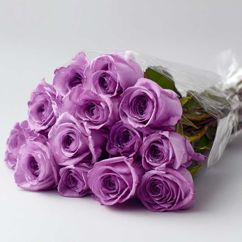 12 Lavender Roses Bouquet