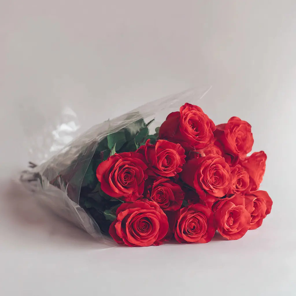 12 Red Roses Bouquet Send Blooms