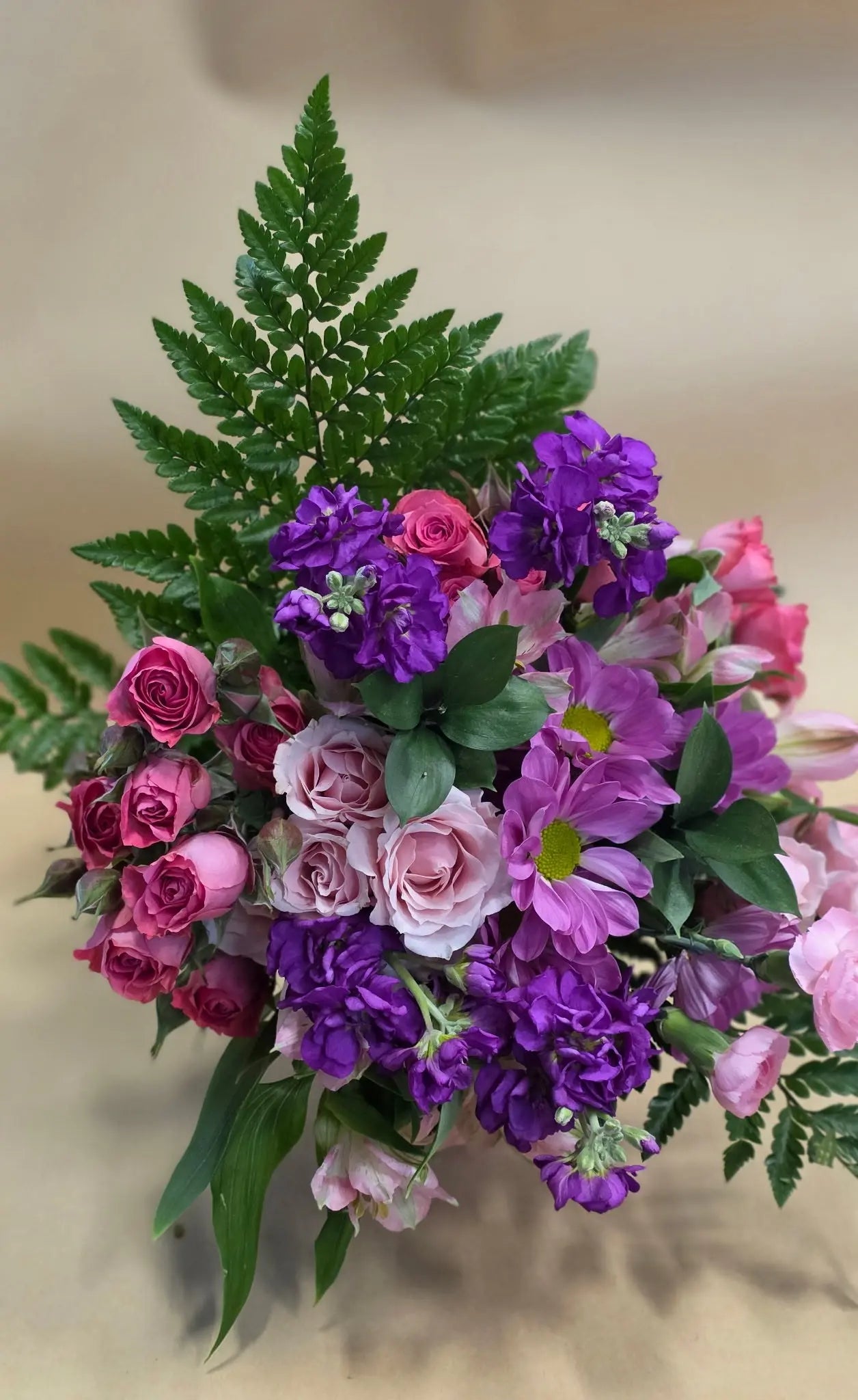Blush & Purple Floral Bouquet Send Blooms
