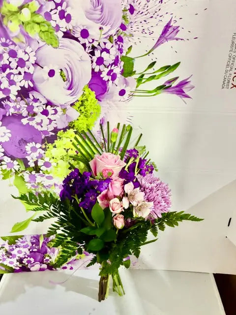 Blush & Purple Floral Bouquet Send Blooms