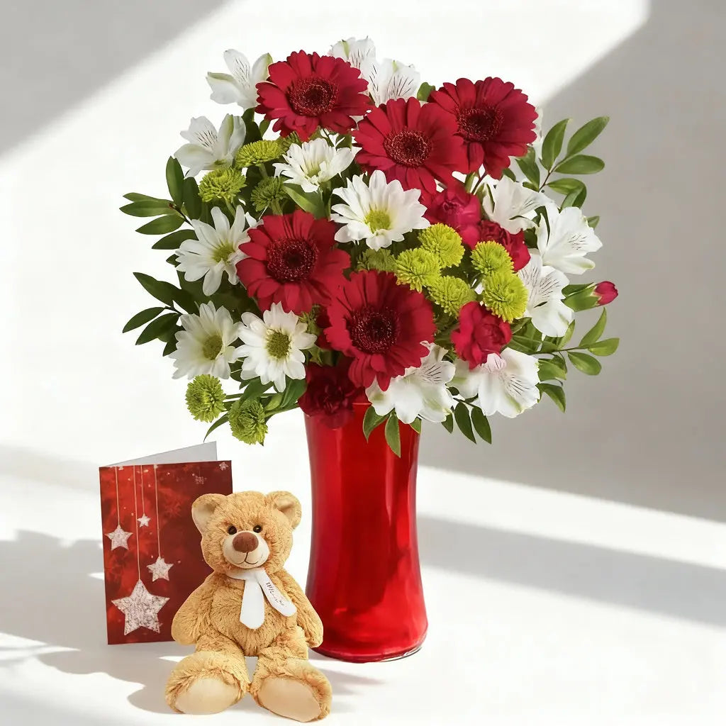 Christmas Celebration Bouquet 3 Send Blooms