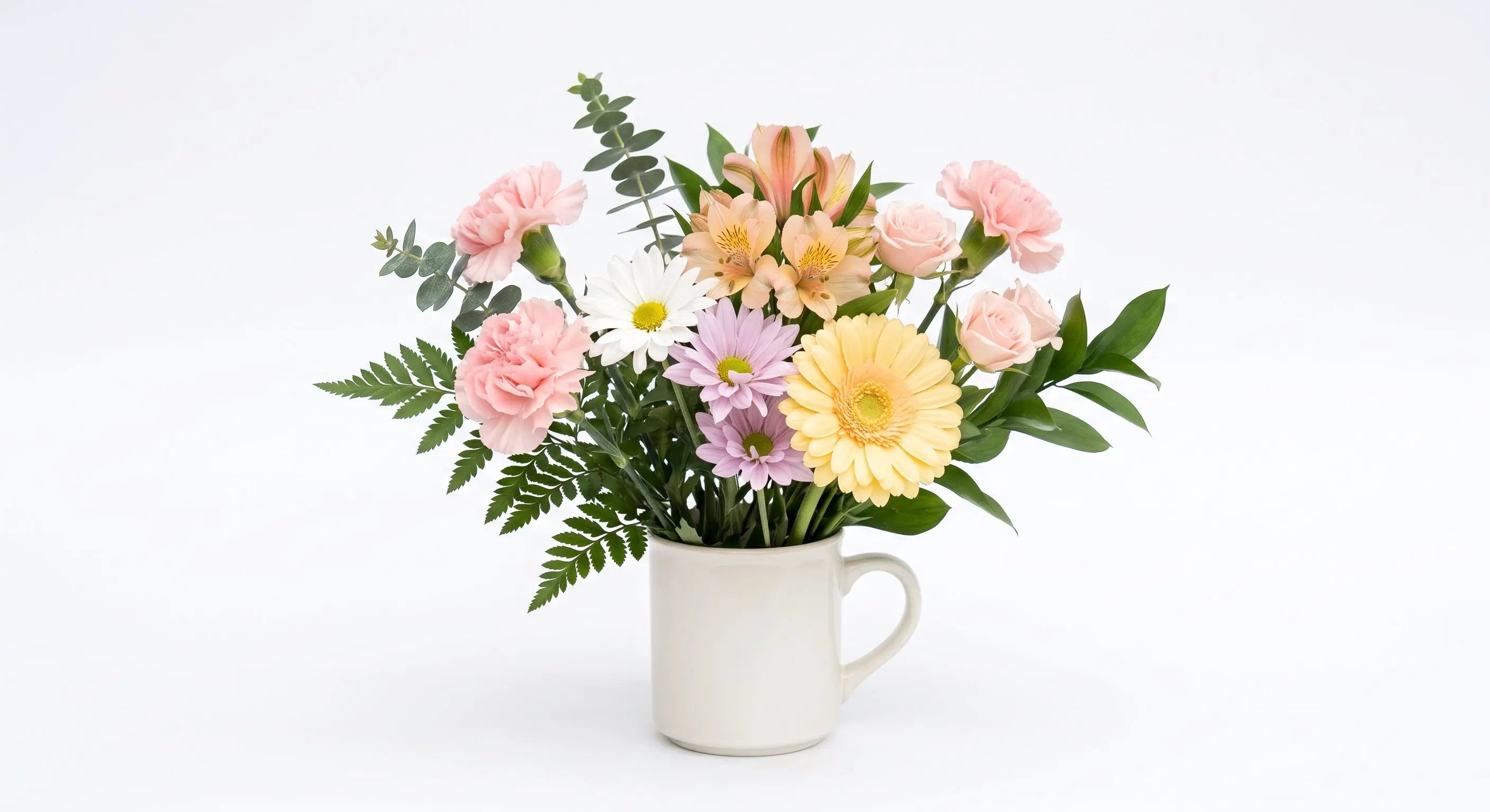 Designer Blush Floral Mug