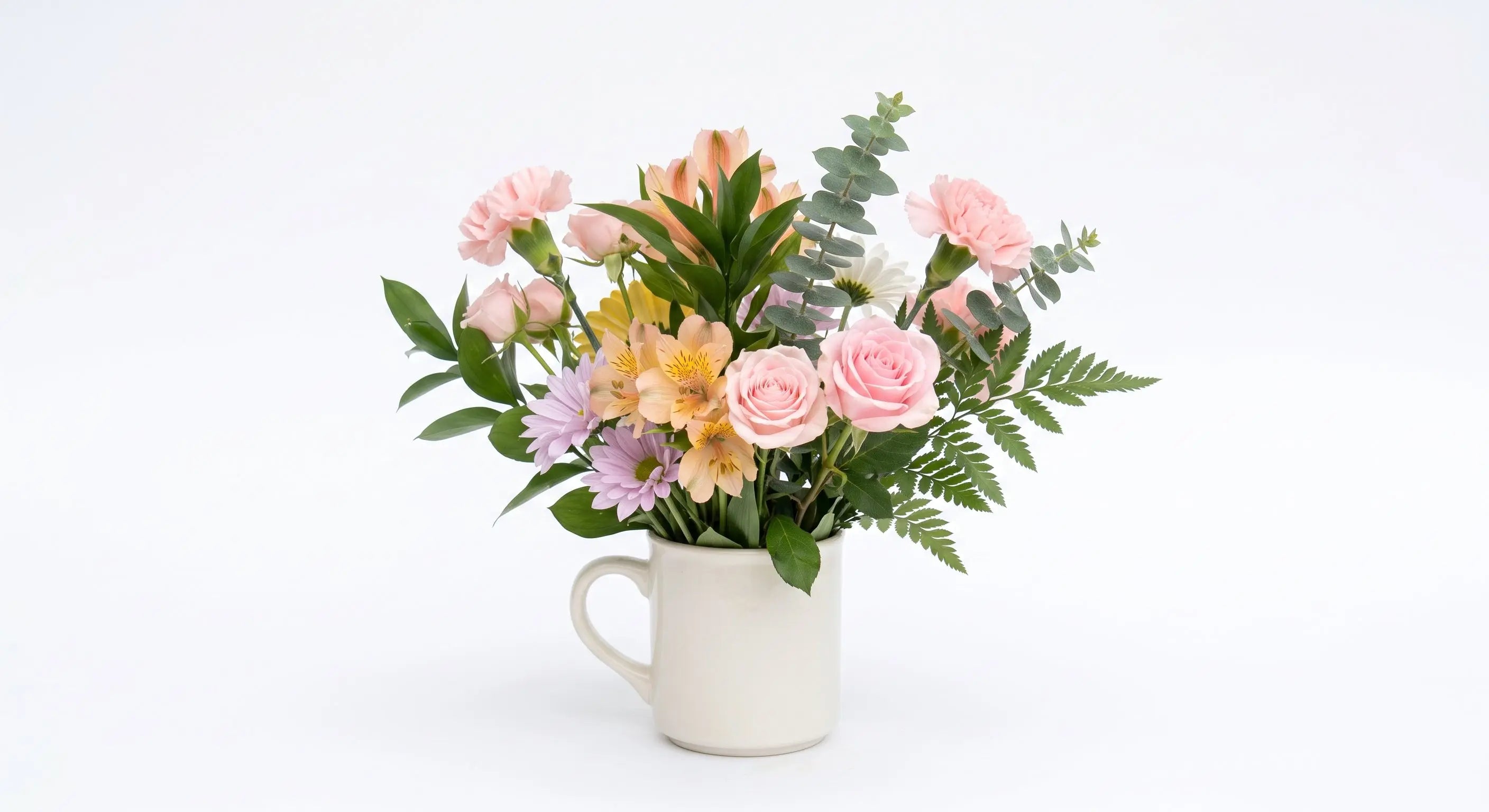Designer Blush Floral Mug