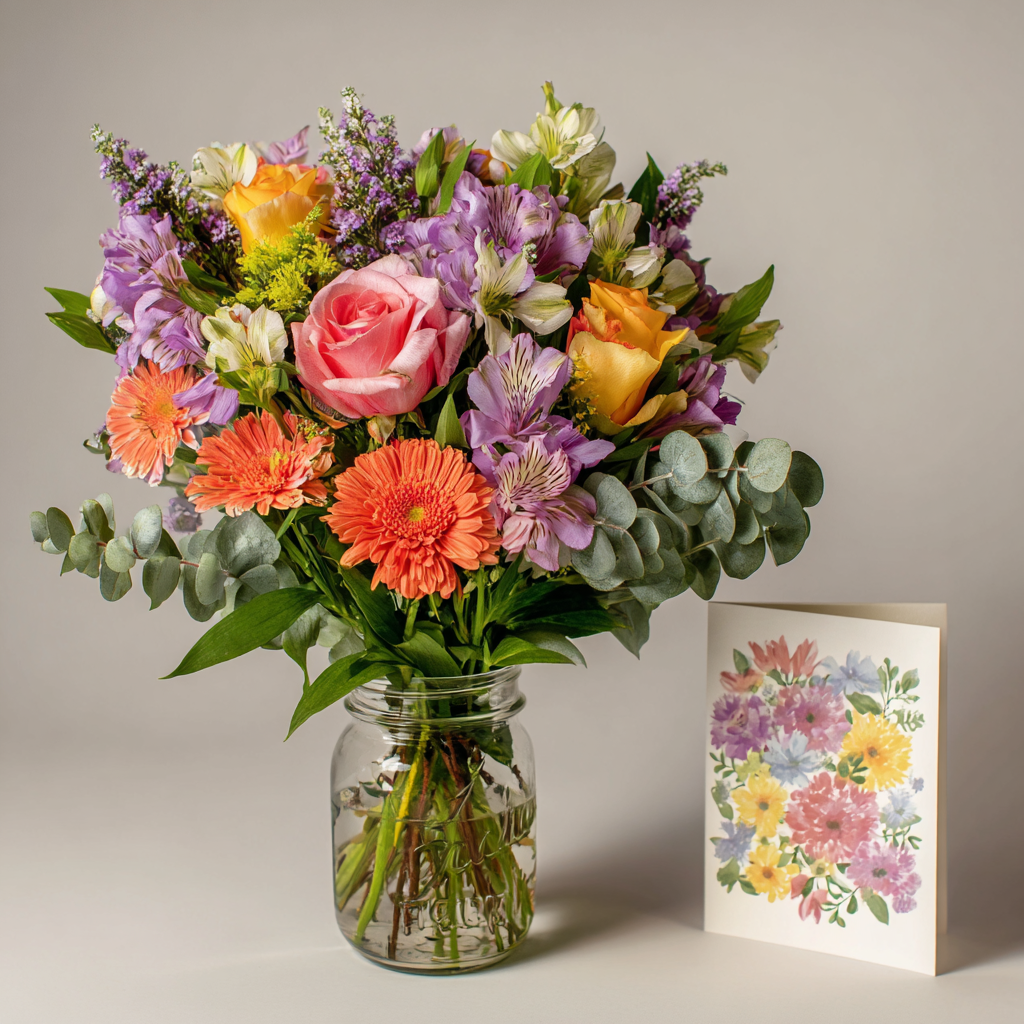 Custom Designed Mason Jar Arrangement 3