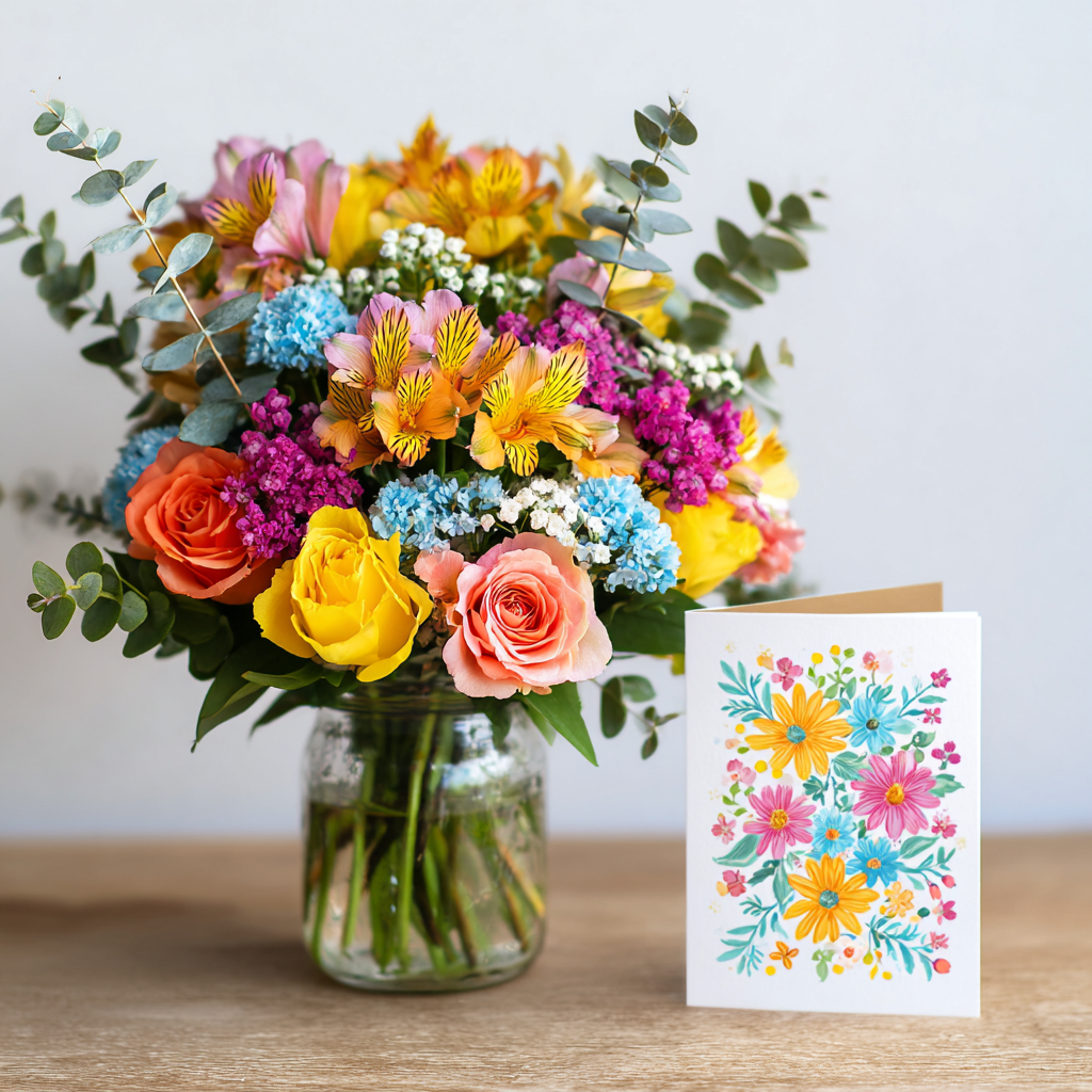Custom Designed Mason Jar Arrangement 4