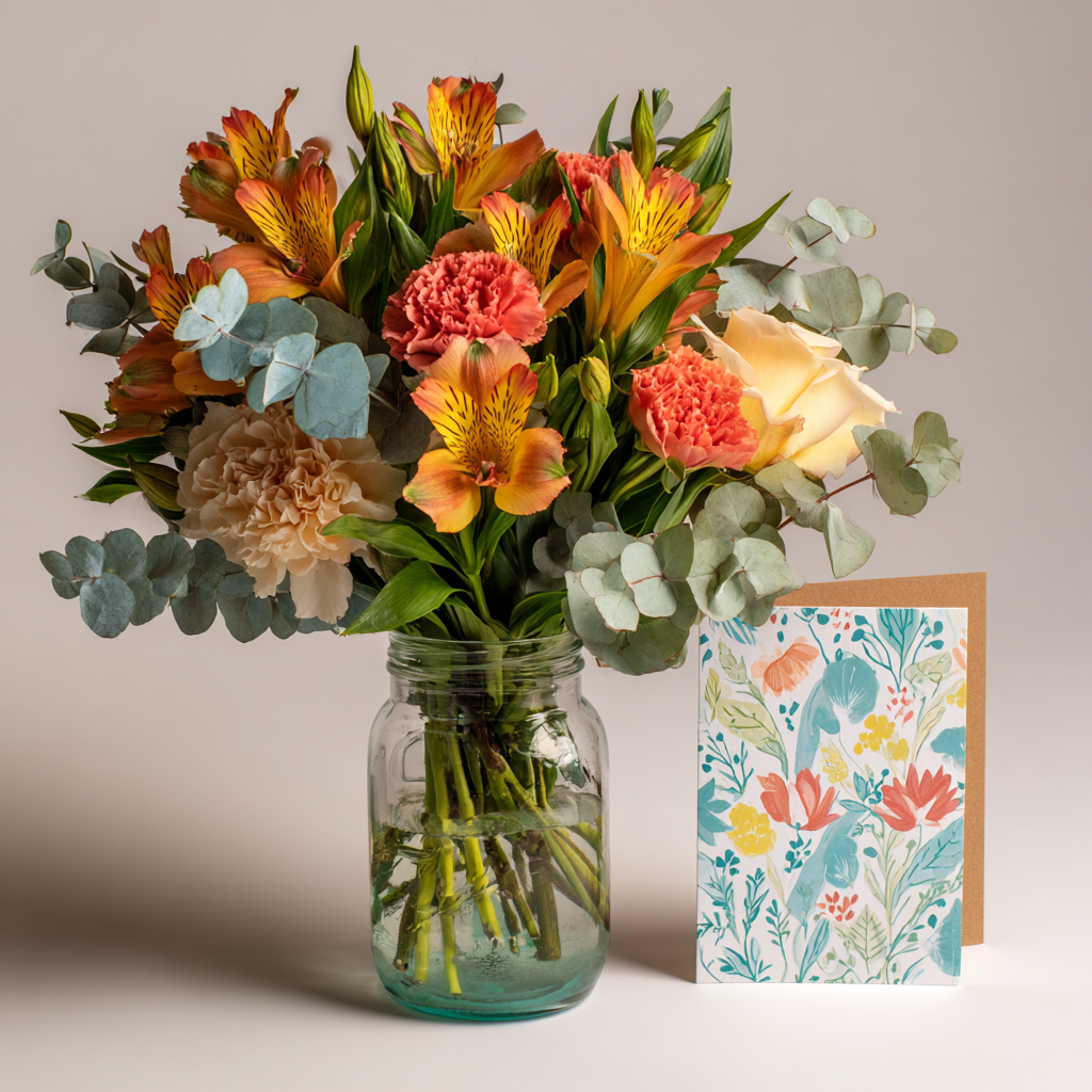 Custom Designed Mason Jar Arrangement 4