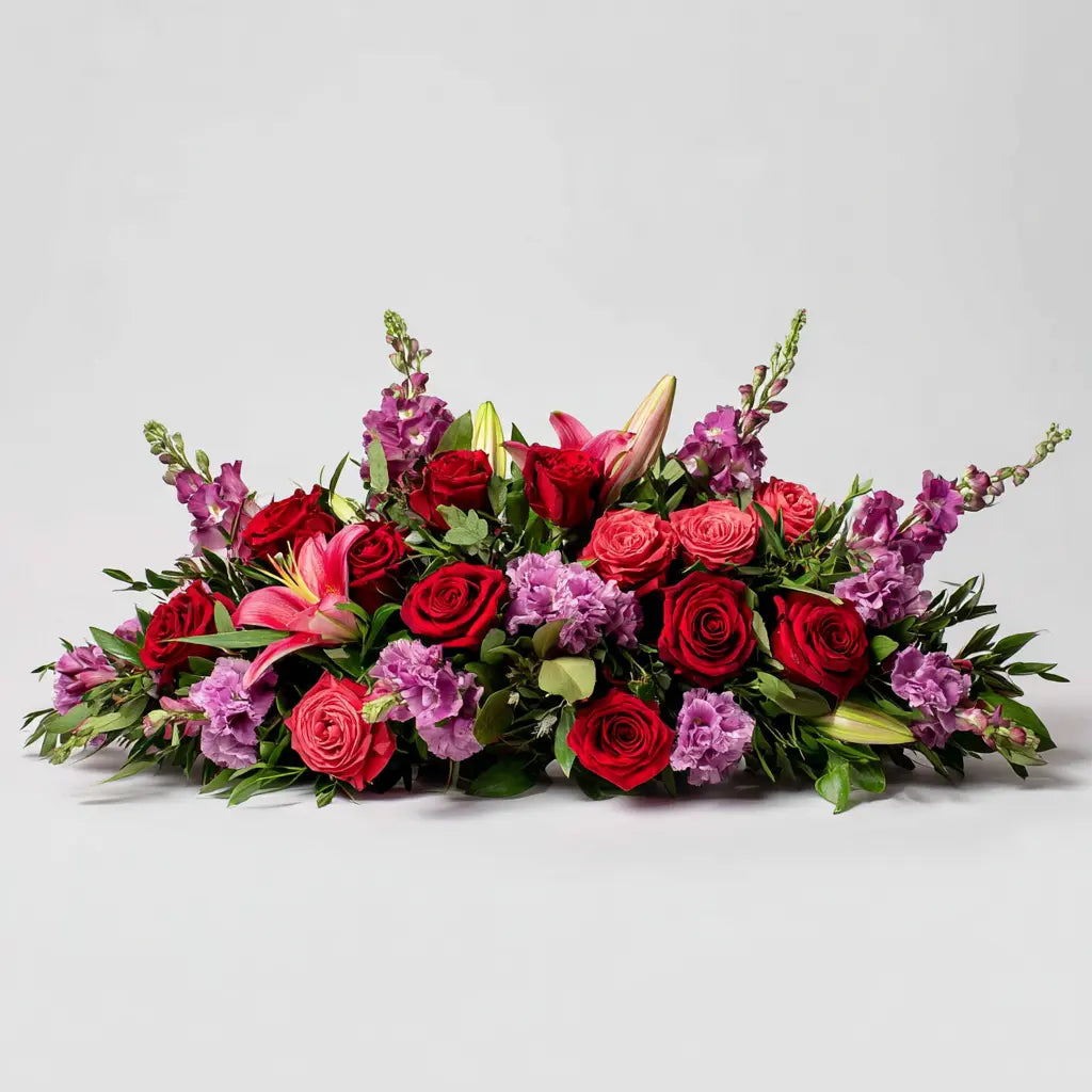 Elegance & Love Casket Arrangement Send Blooms