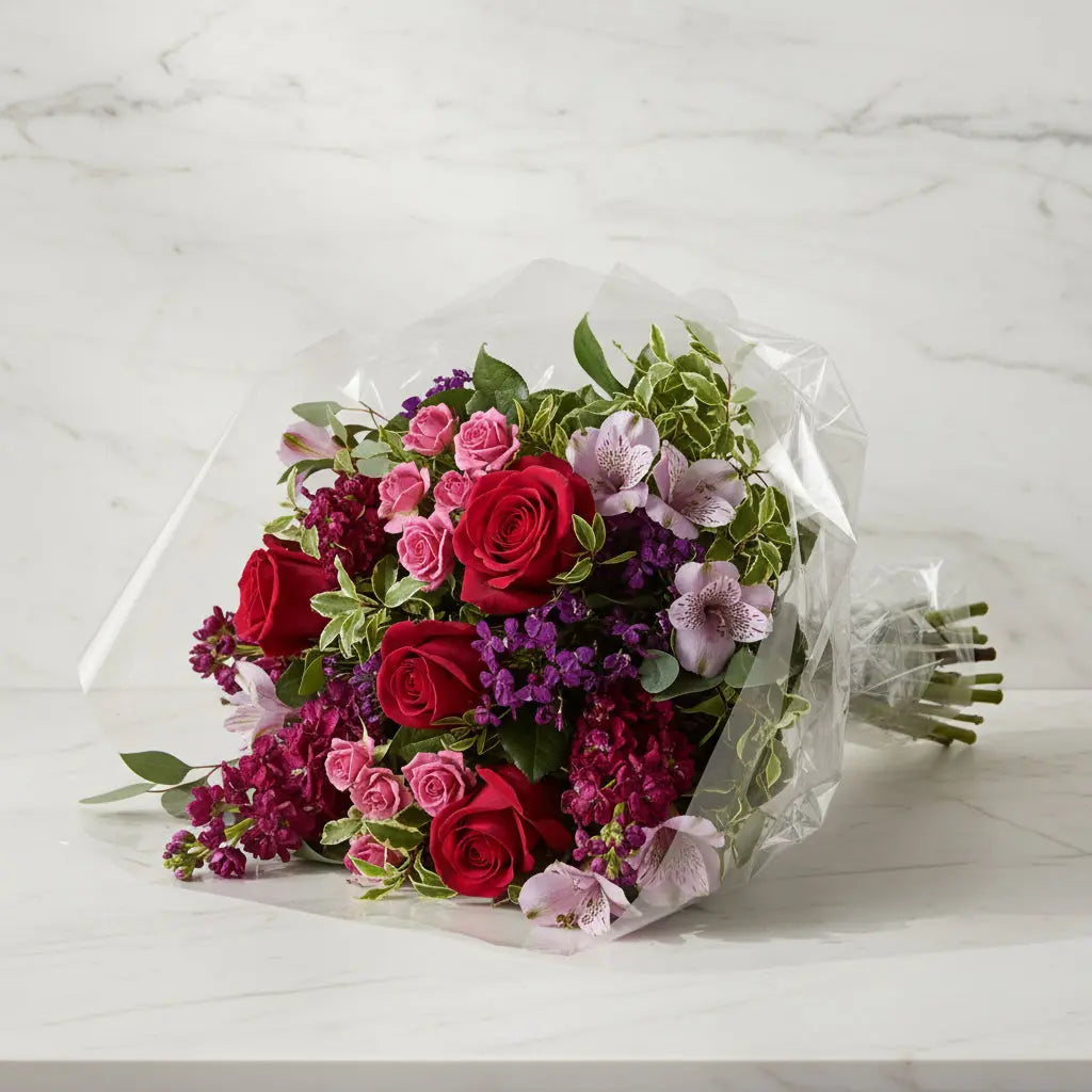 Elegant Pink Posy Flower Bouquet Send Blooms