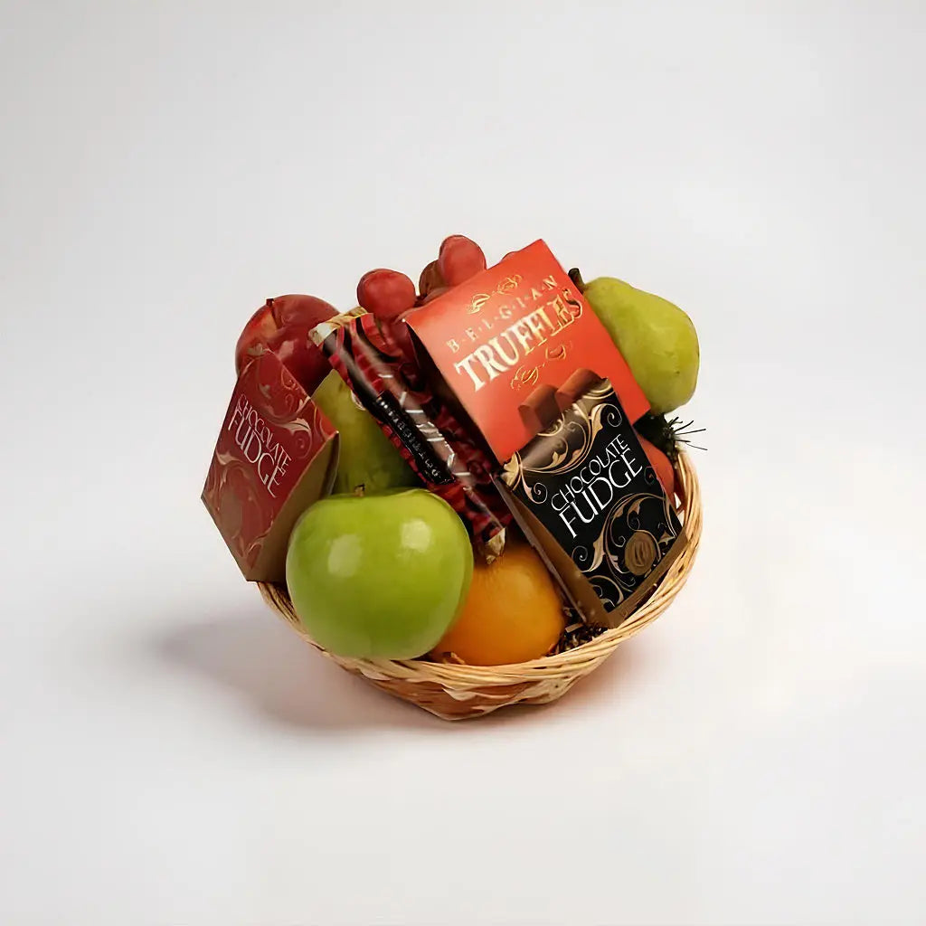 Chocolate & Fruit Matched Gift Basket Send Blooms