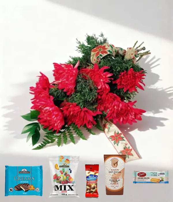 Festive Christmas Embrace & Gourmet Gifts Send Blooms