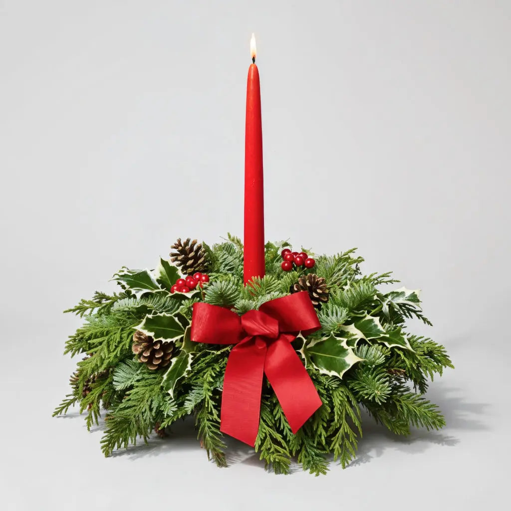 Festive Christmas Dreams Table Centerpiece Decor Send Blooms