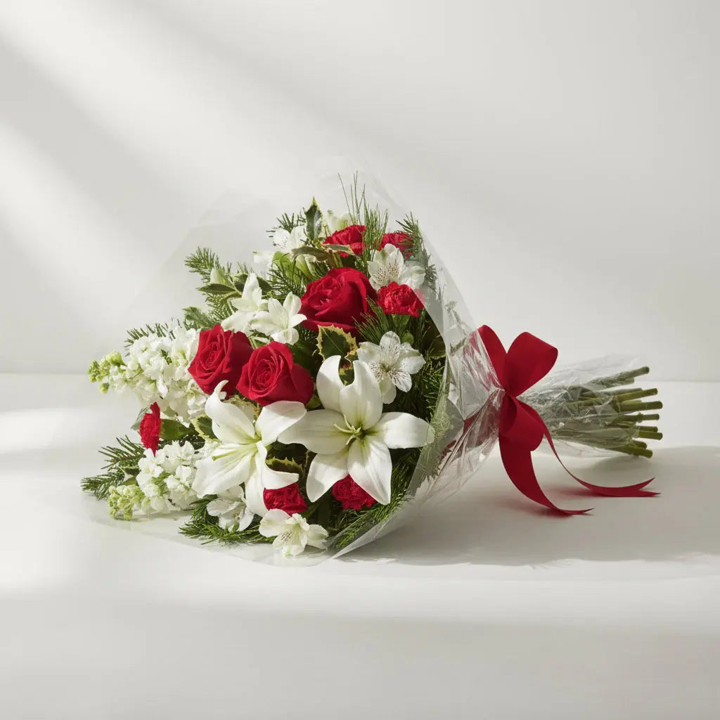 Festive Holiday Snowflake Bouquet Send Blooms