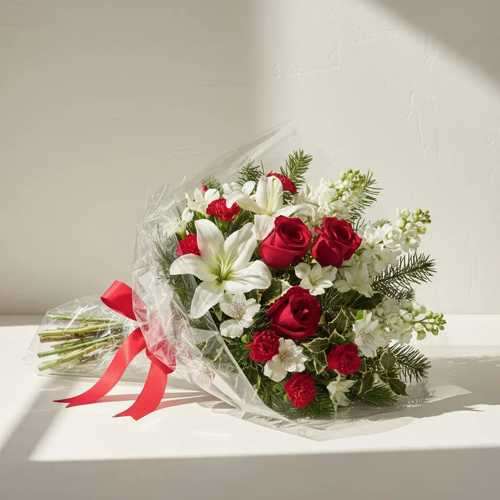 Festive Holiday Snowflake Bouquet Send Blooms