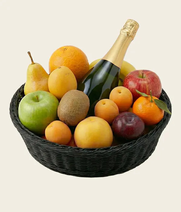 Fruit & Bubbly Basket Send Blooms