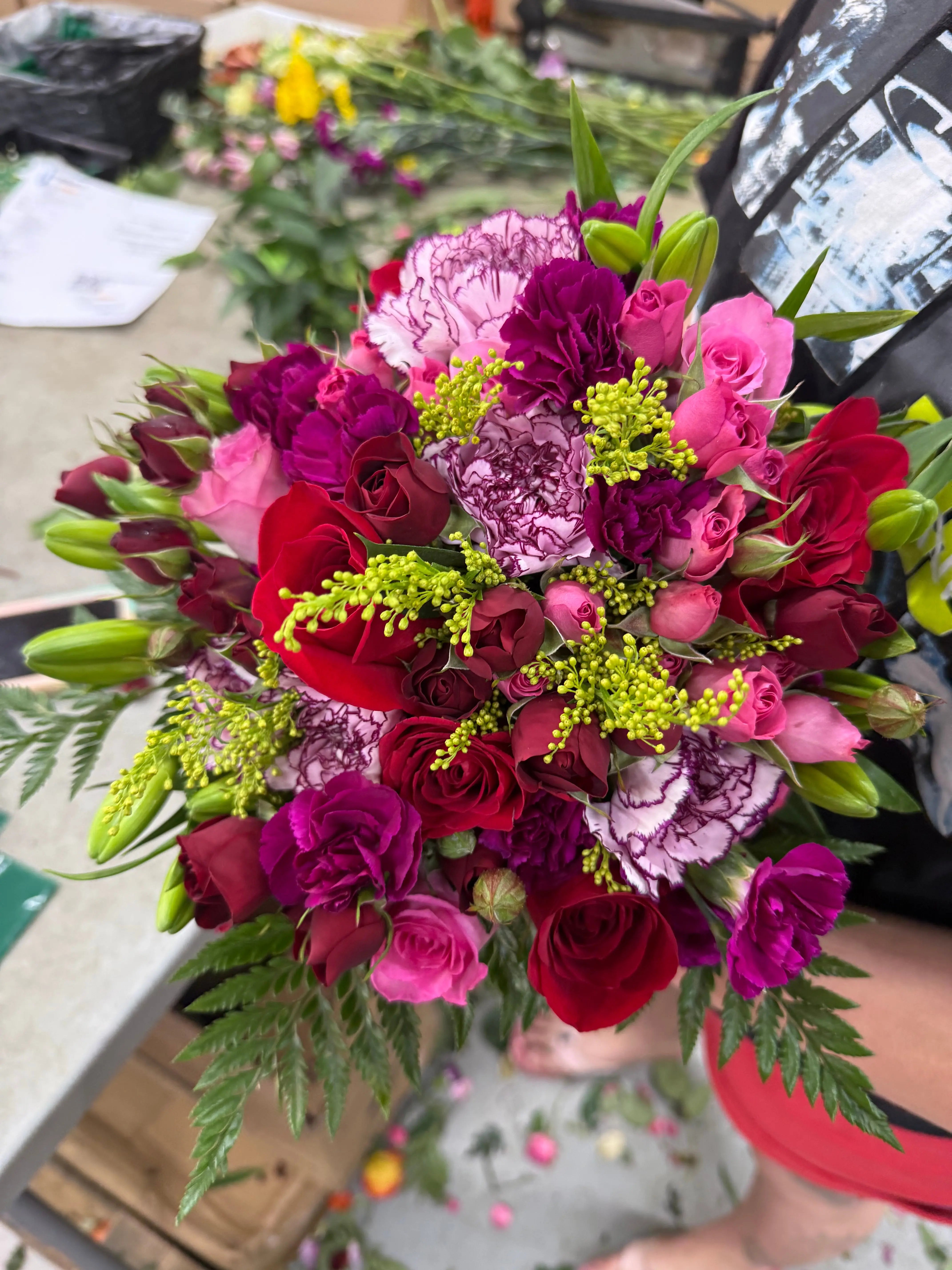 Fuscia Fun Bouquet Send Blooms