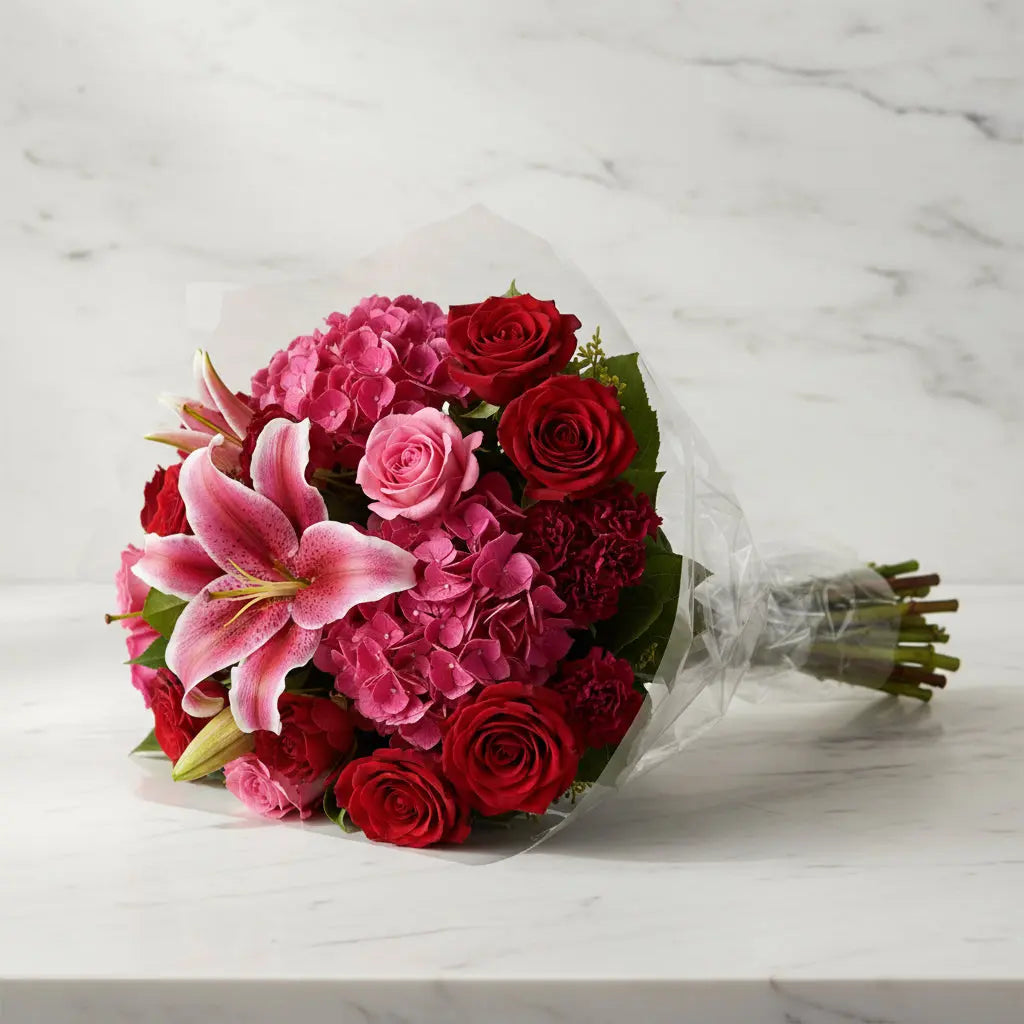Fuscia Fun Bouquet Send Blooms