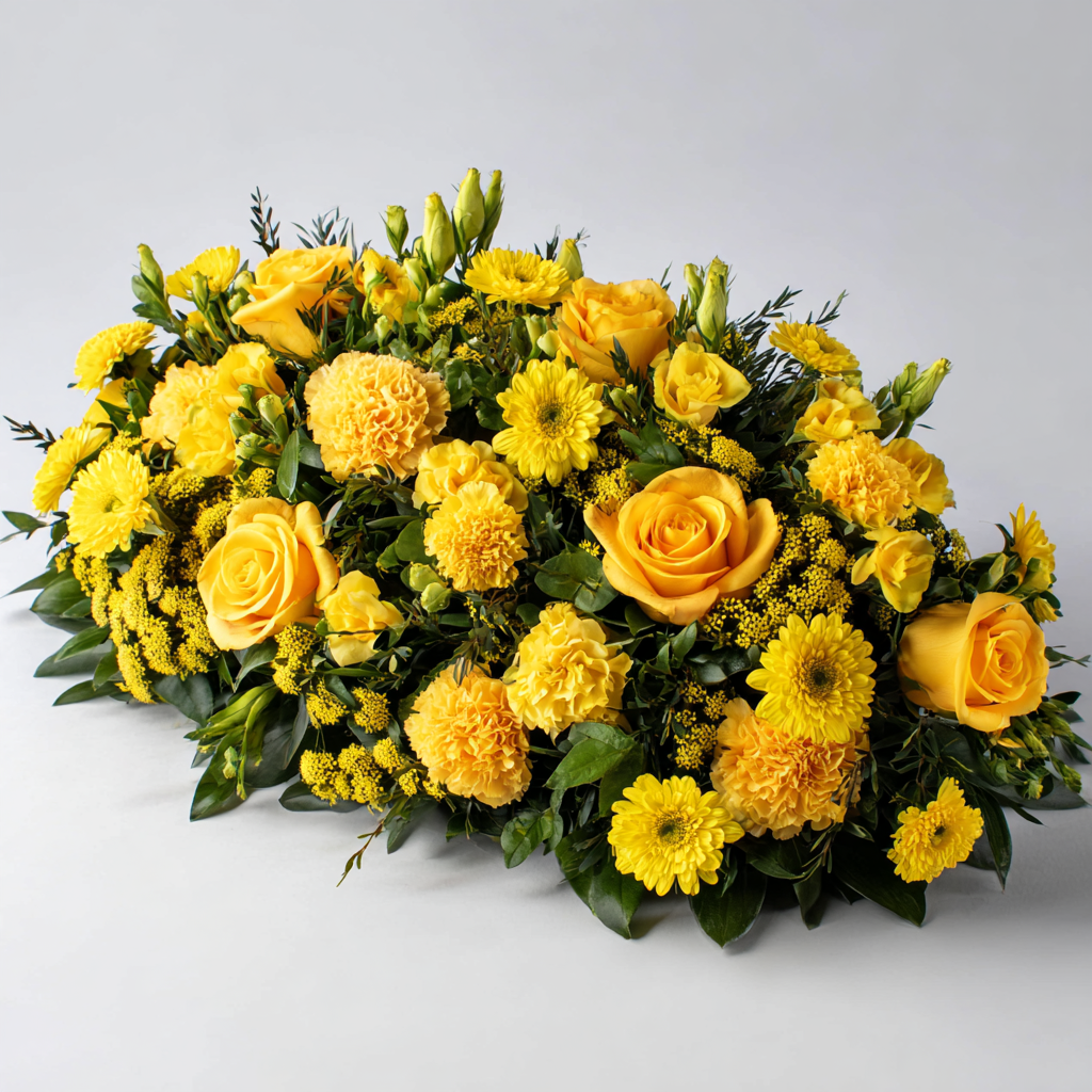 Golden Years Remembered Casket Spray