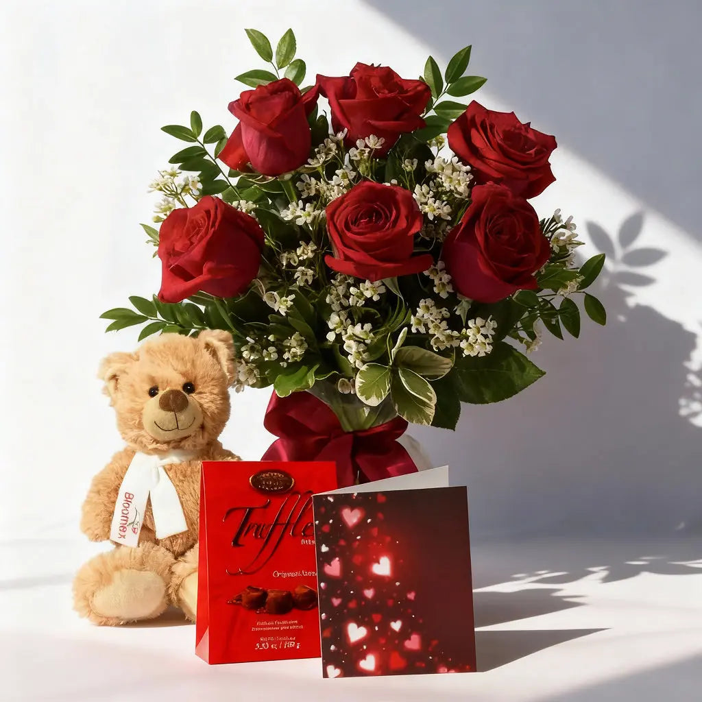 Half Dozen Rose & Gift Send Blooms
