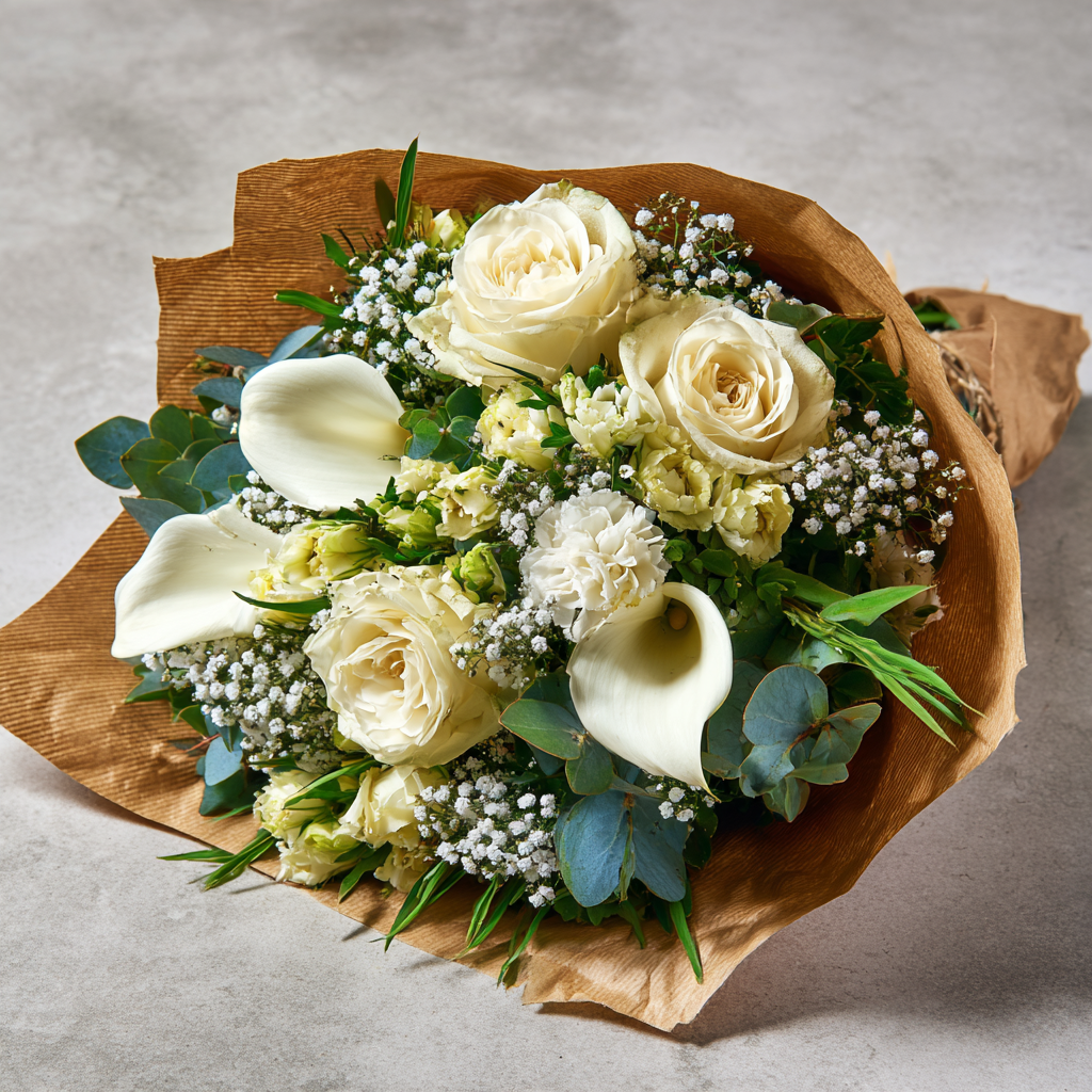 Hand Tied Elegant White Collection 1