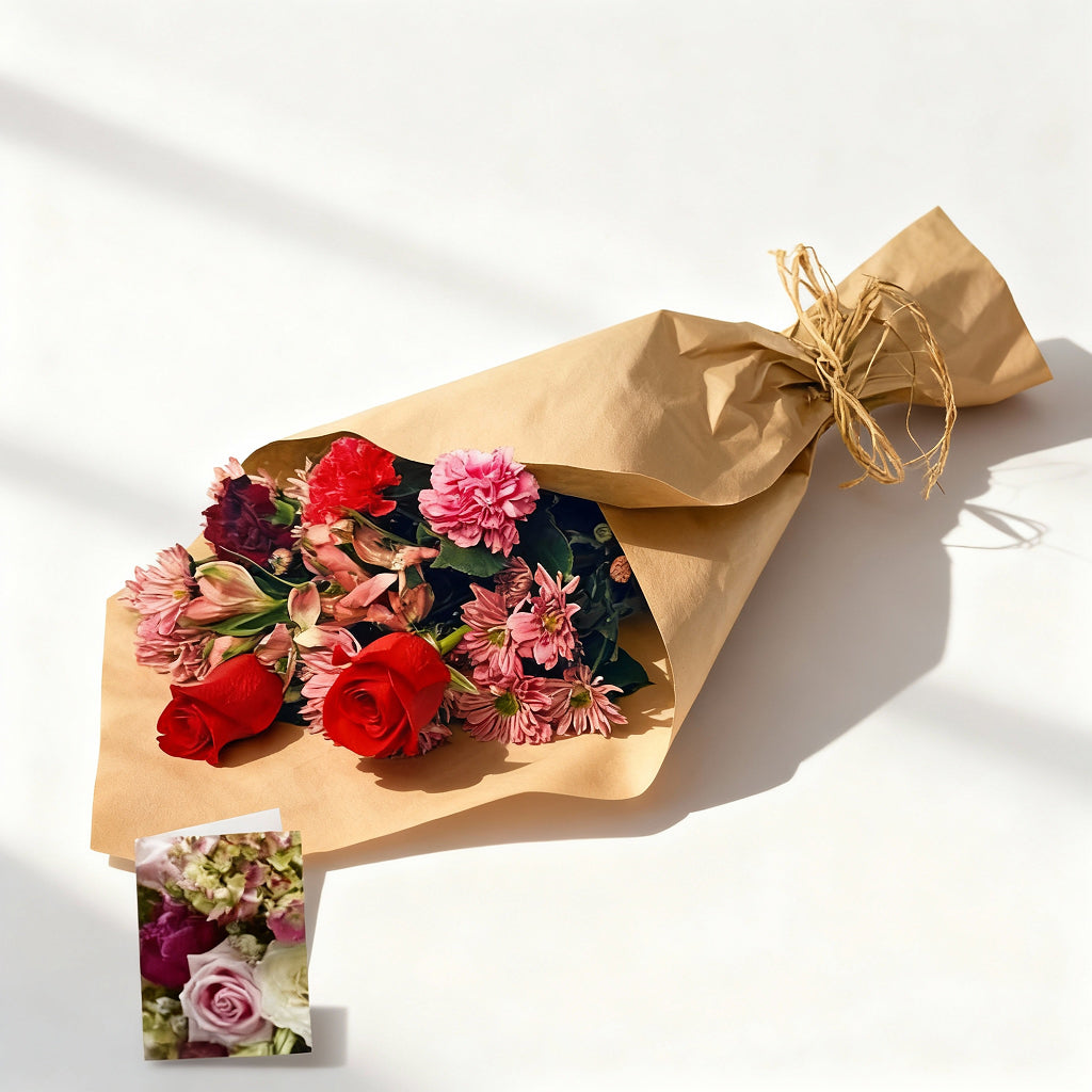 Hand Tied Unique Flower Bouquet for Mom 1 Send Blooms