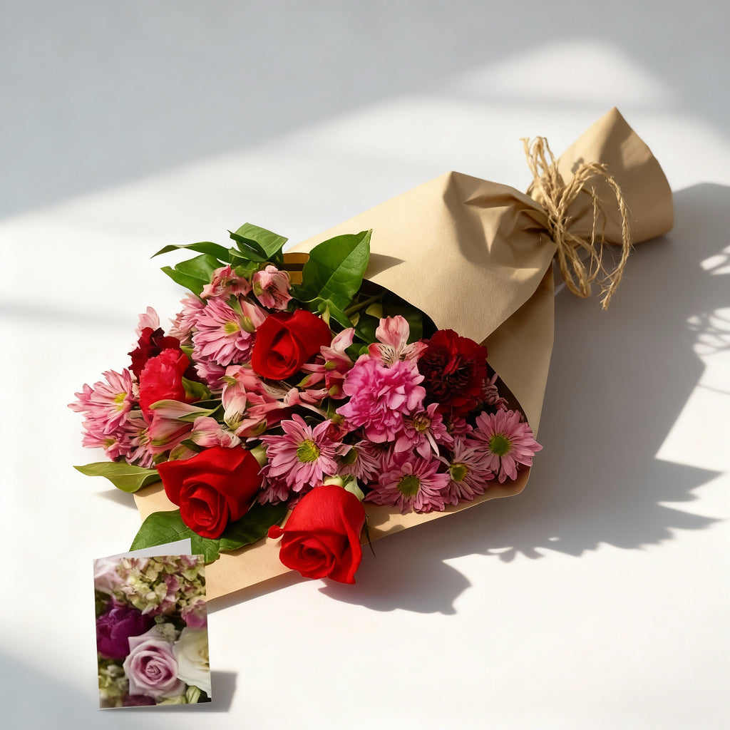 Hand Tied Unique Flower Bouquet for Mom 2 Send Blooms
