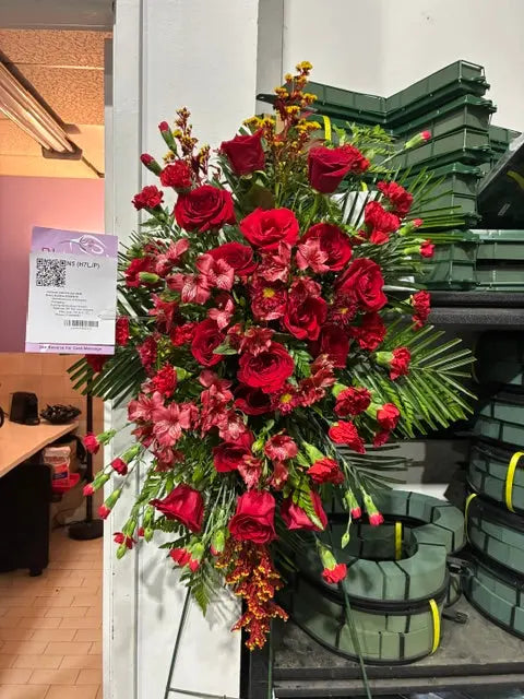 Heartfelt Sympathy Floral Spray Send Blooms