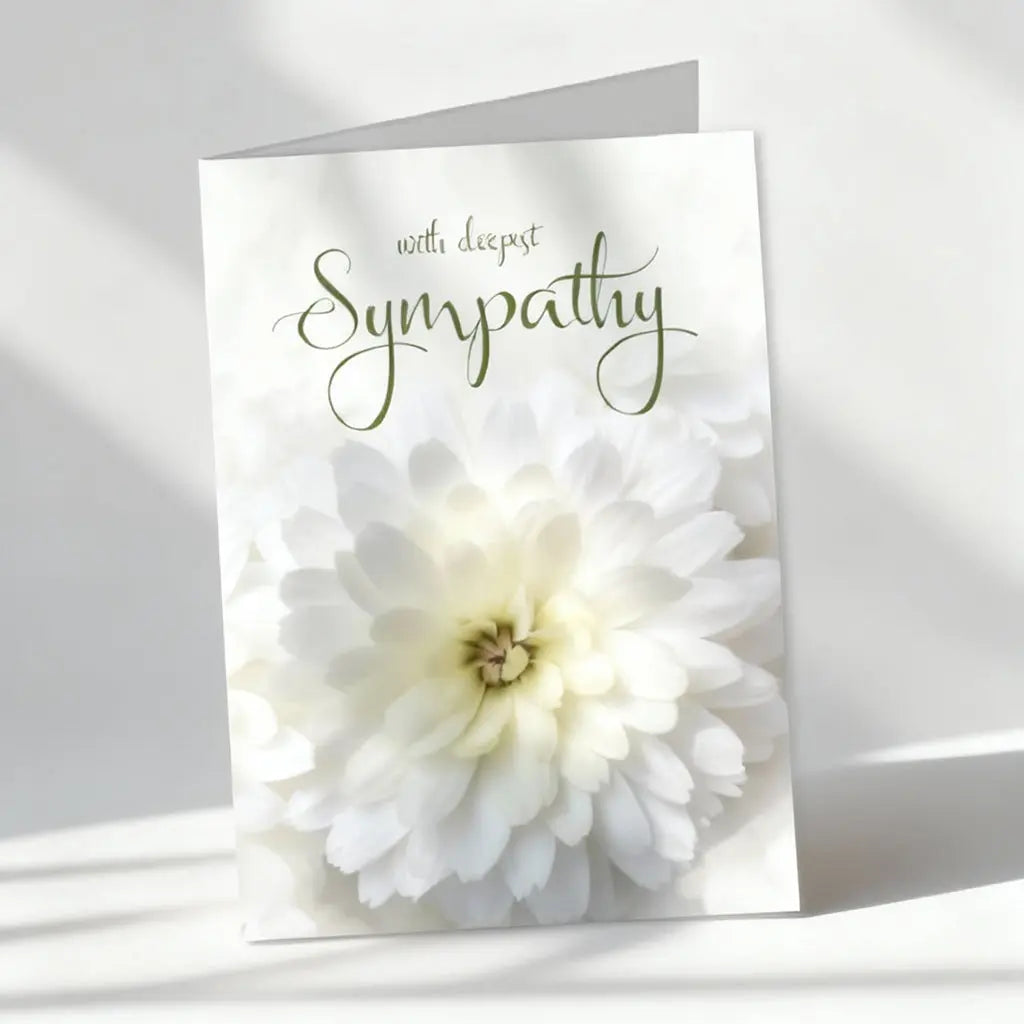 Large Sympathy Greeting Card - Express Condolences with Heartfelt Message Send Blooms