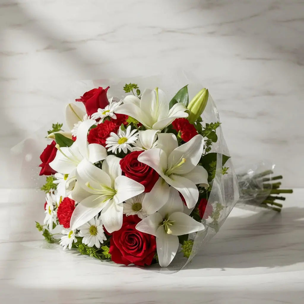 Lily & Rose Lush Bouquet Send Blooms