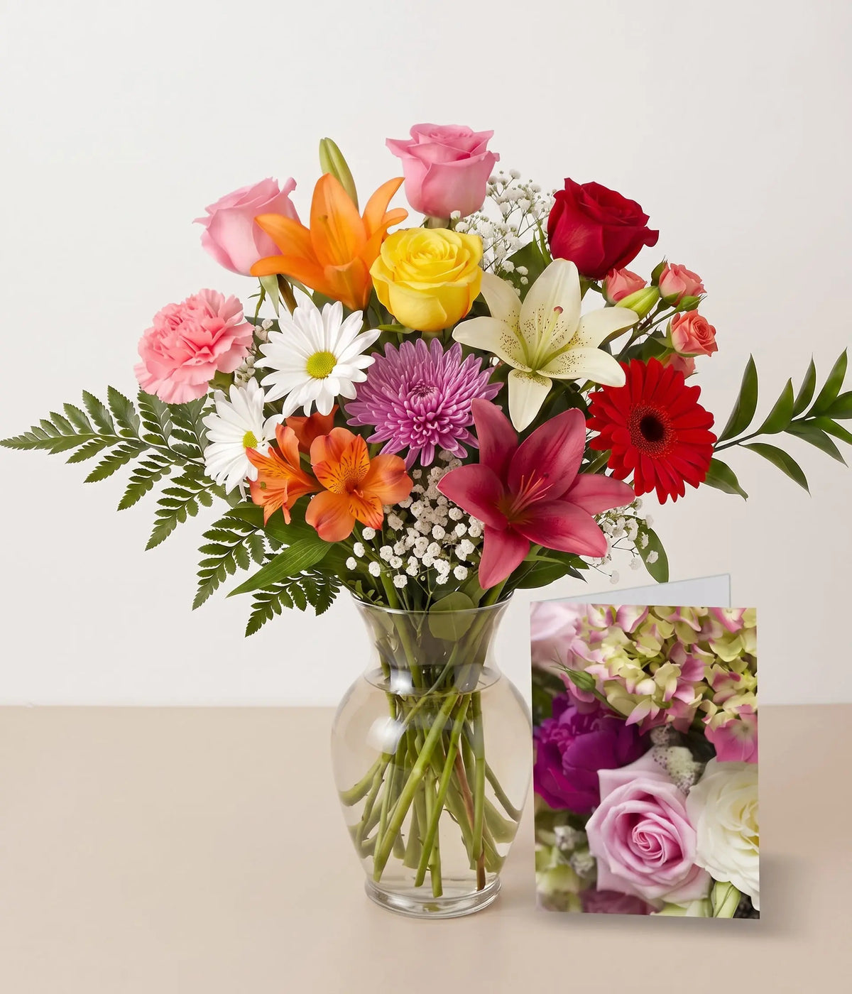 Luxury Designer's Choice Bouquet with Vase & Card Send Blooms