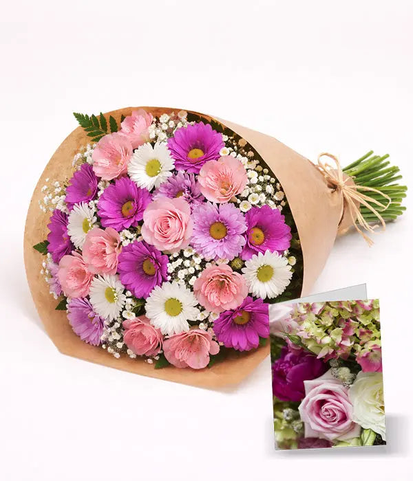 Hand Tied Unique Flower Bouquet for Mom 2 Send Blooms