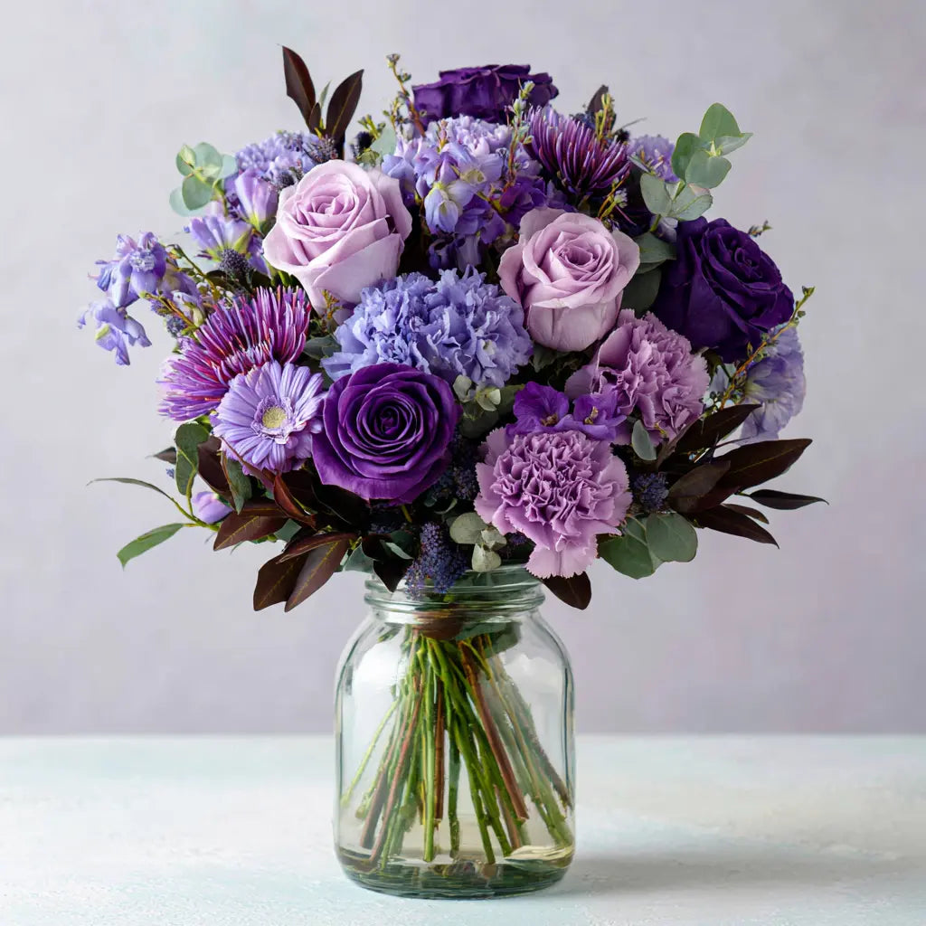 Magenta Magic in a Mason Jar Send Blooms