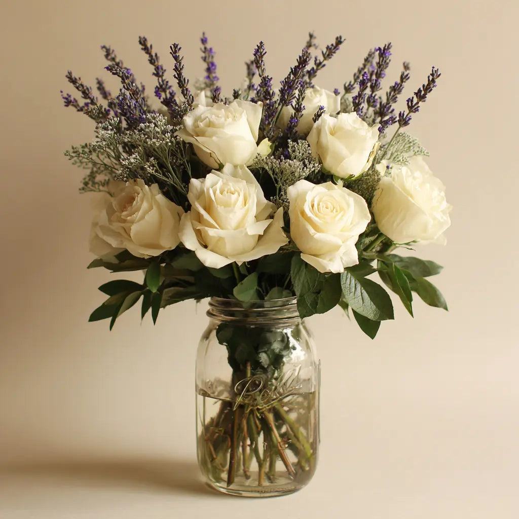 Magical Cottage Bouquet in Mason Jar Send Blooms