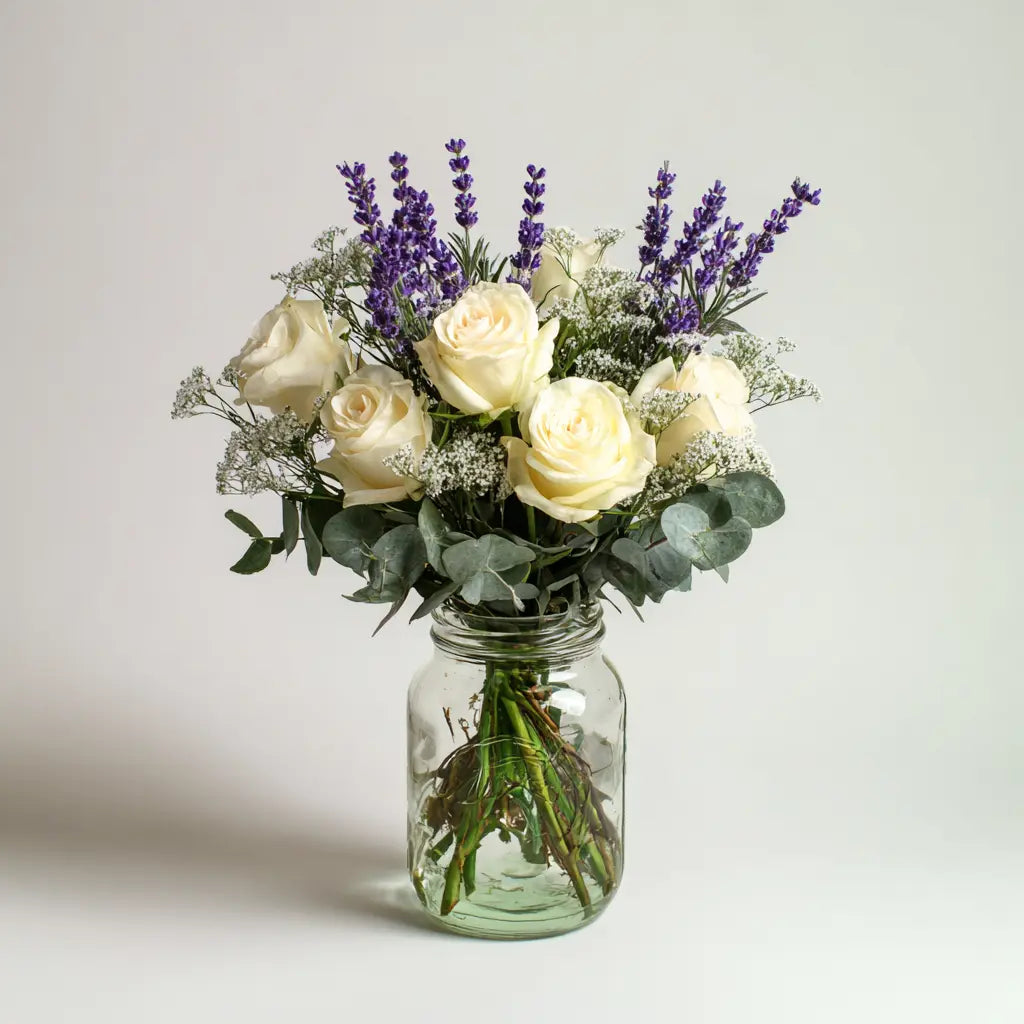 Magical Cottage Bouquet in Mason Jar Send Blooms