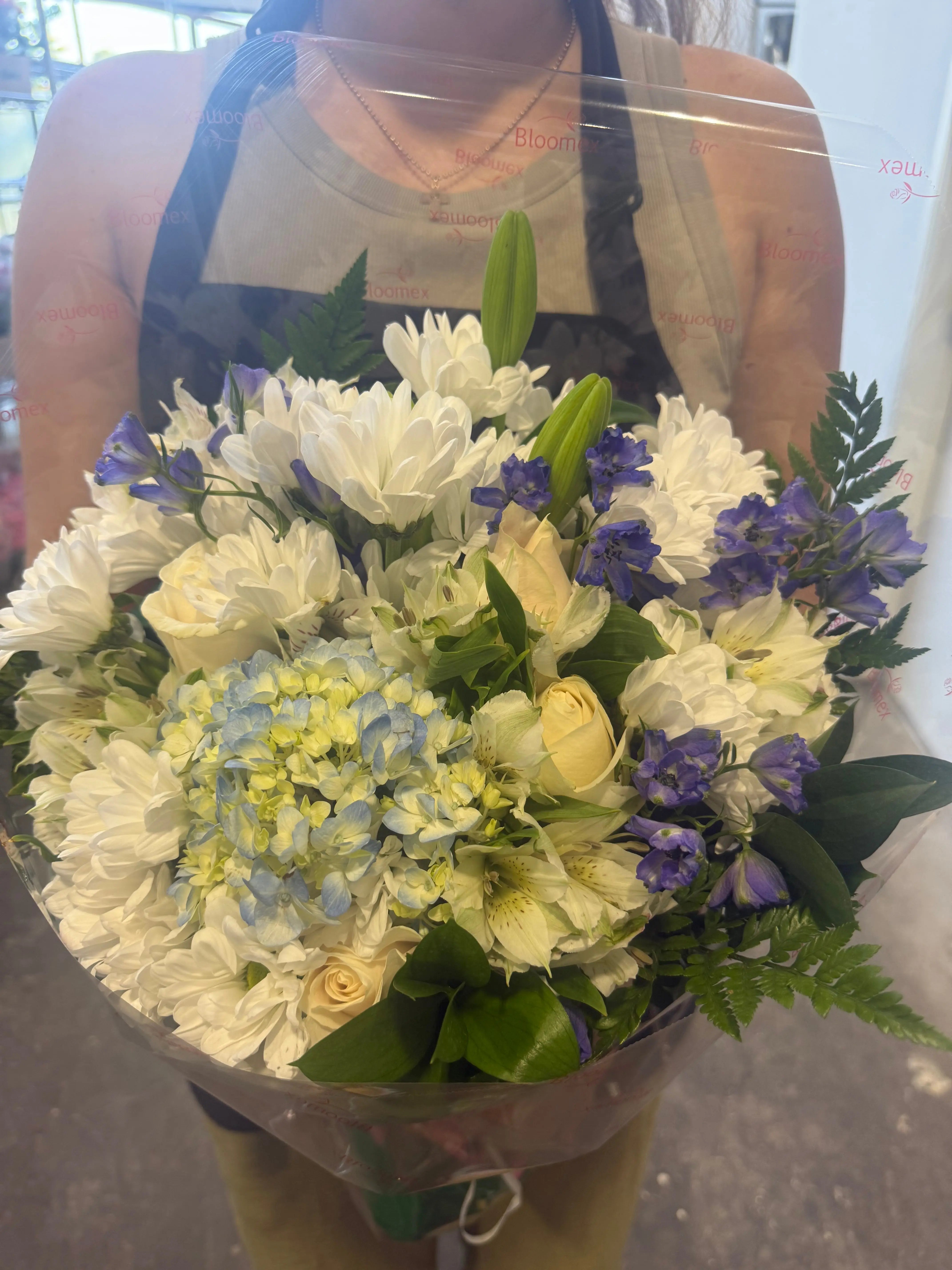 Midnight Blue Flower Bouquet Send Blooms