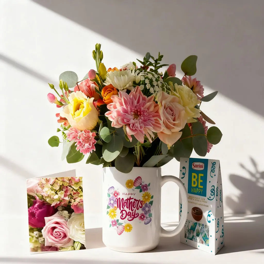 Mug & Flowers For Mom 3 Send Blooms