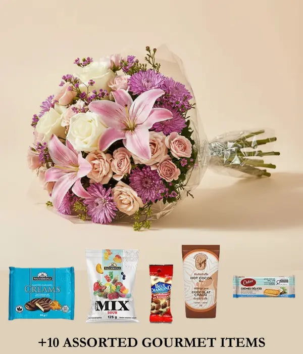 Old Fashioned Feeling Bouquet & Gourmet Gifts Send Blooms