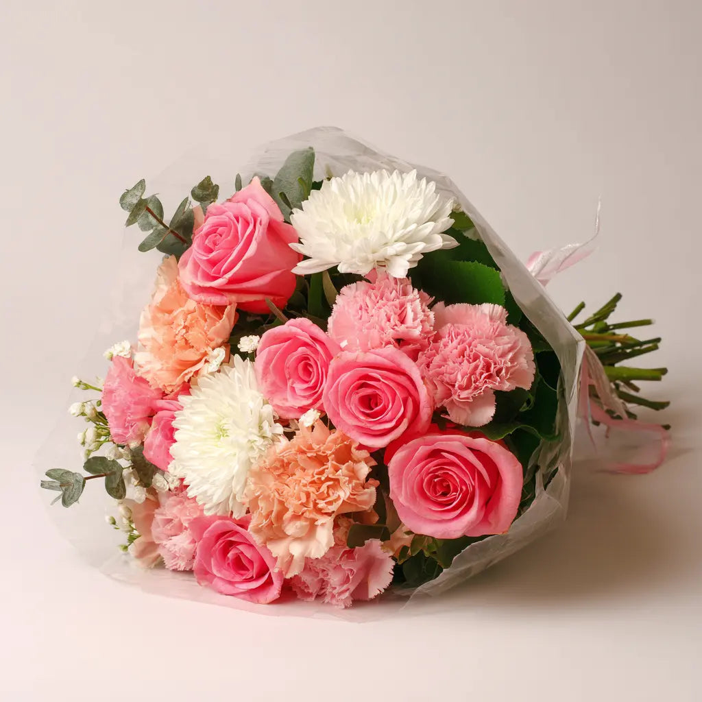Pink Fluffy Bouquet Send Blooms