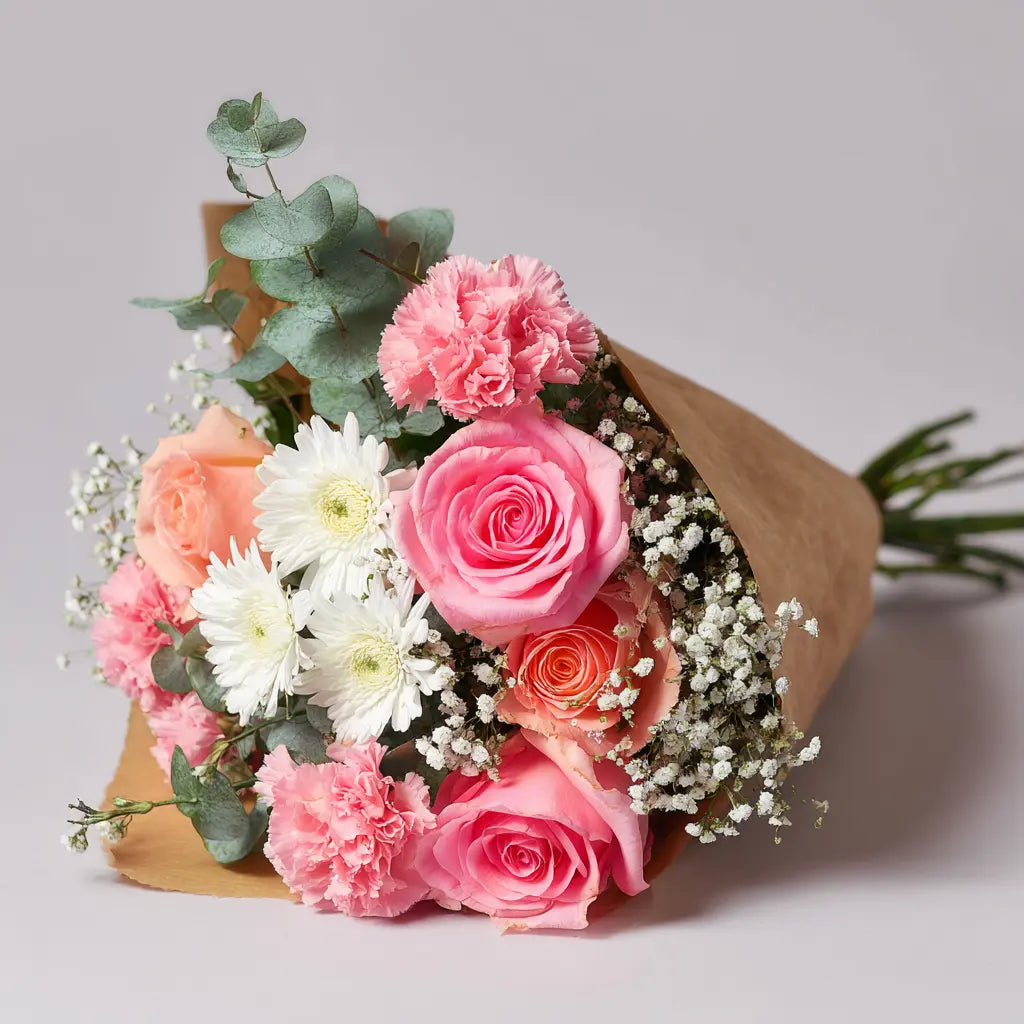 Pink Fluffy Bouquet Send Blooms