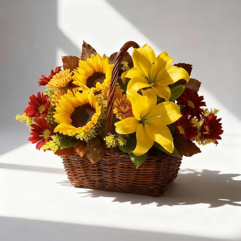 Premium Golden Gift Basket for Special Occasions Send Blooms