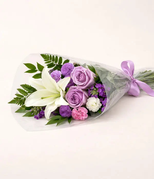 Purple & Lily Bouquet Send Blooms