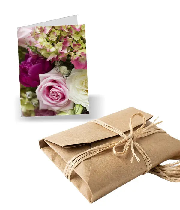 Rustic Gift Wrap and Greeting Card Set Send Blooms