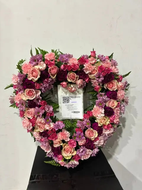 Rosy Memories Pink Floral Wreath Arrangement Send Blooms