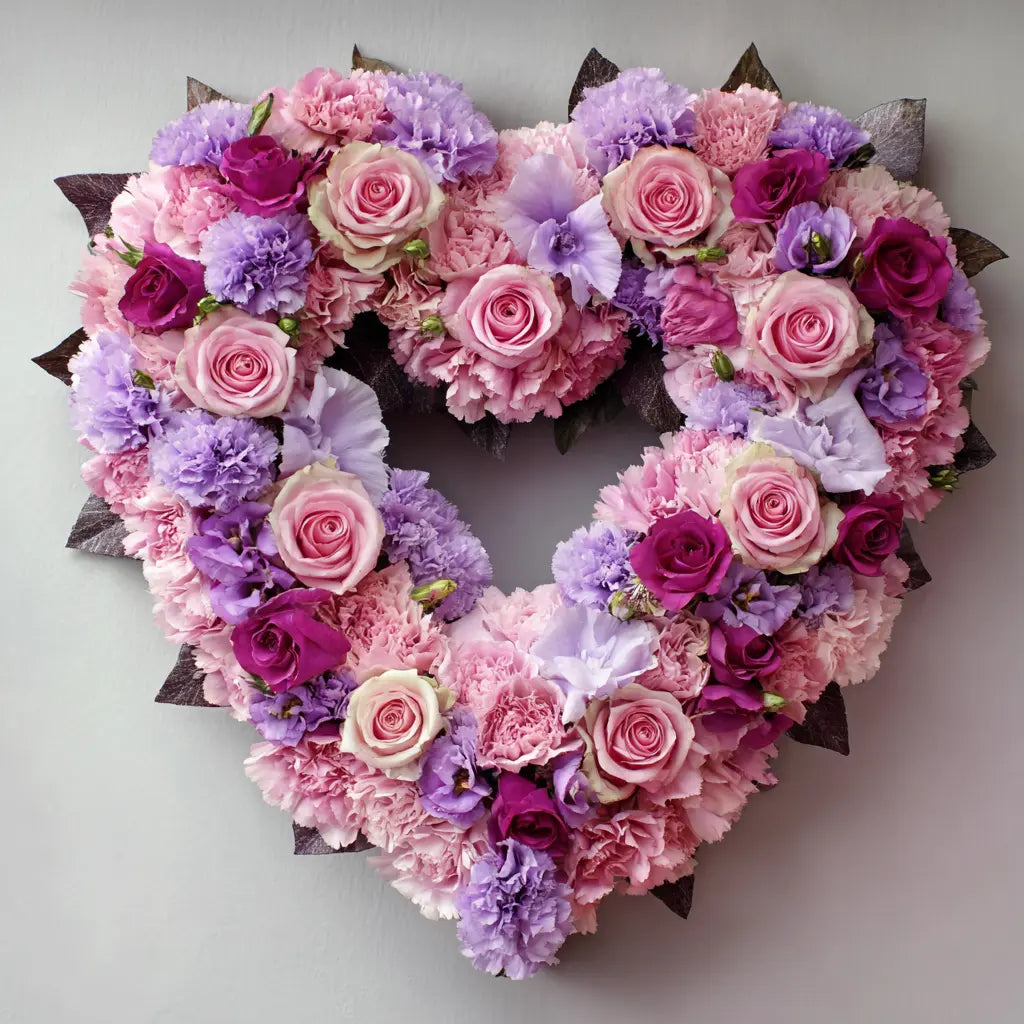 Rosy Memories Pink Floral Wreath Arrangement Send Blooms