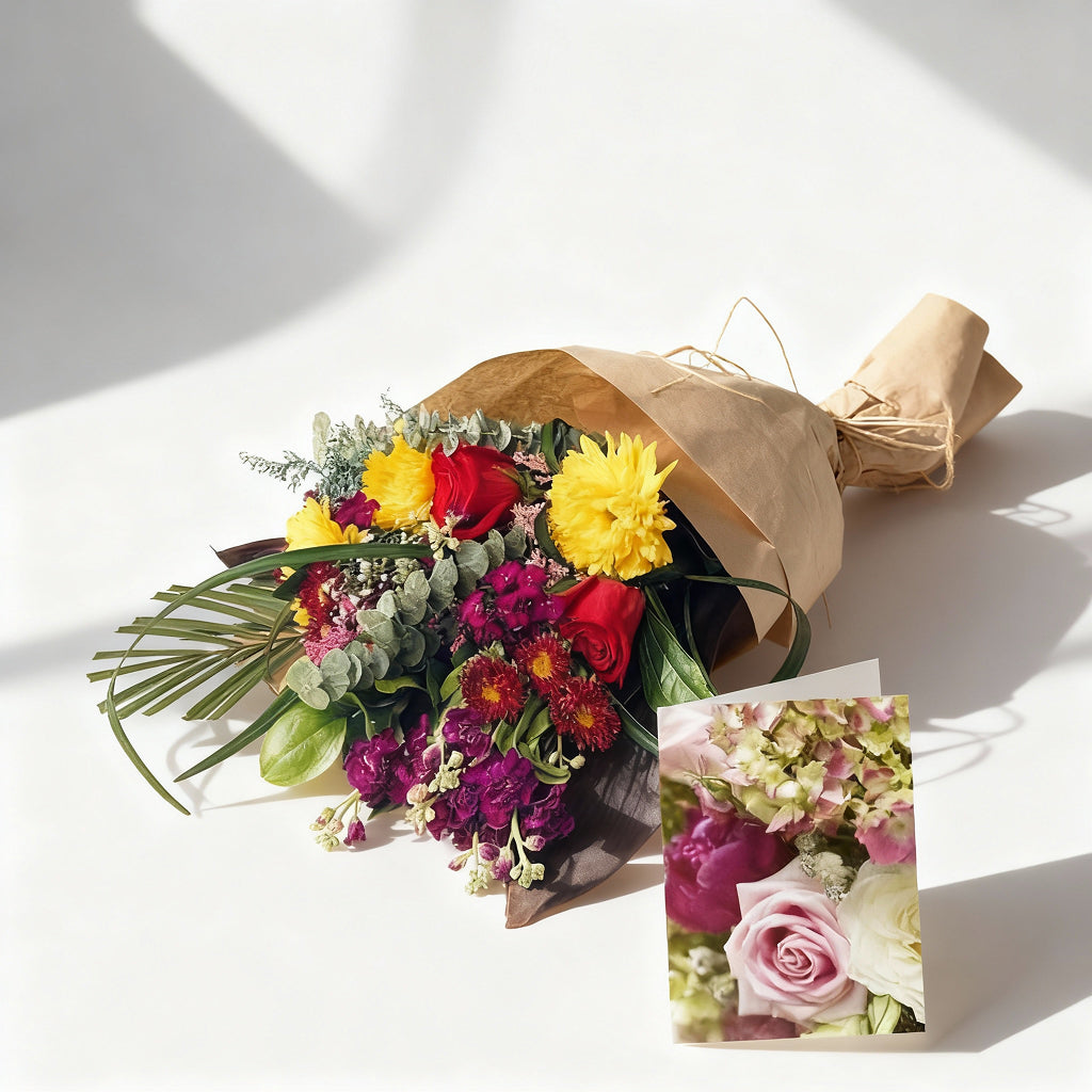 Rustic Gift Wrap and Greeting Card Set Send Blooms