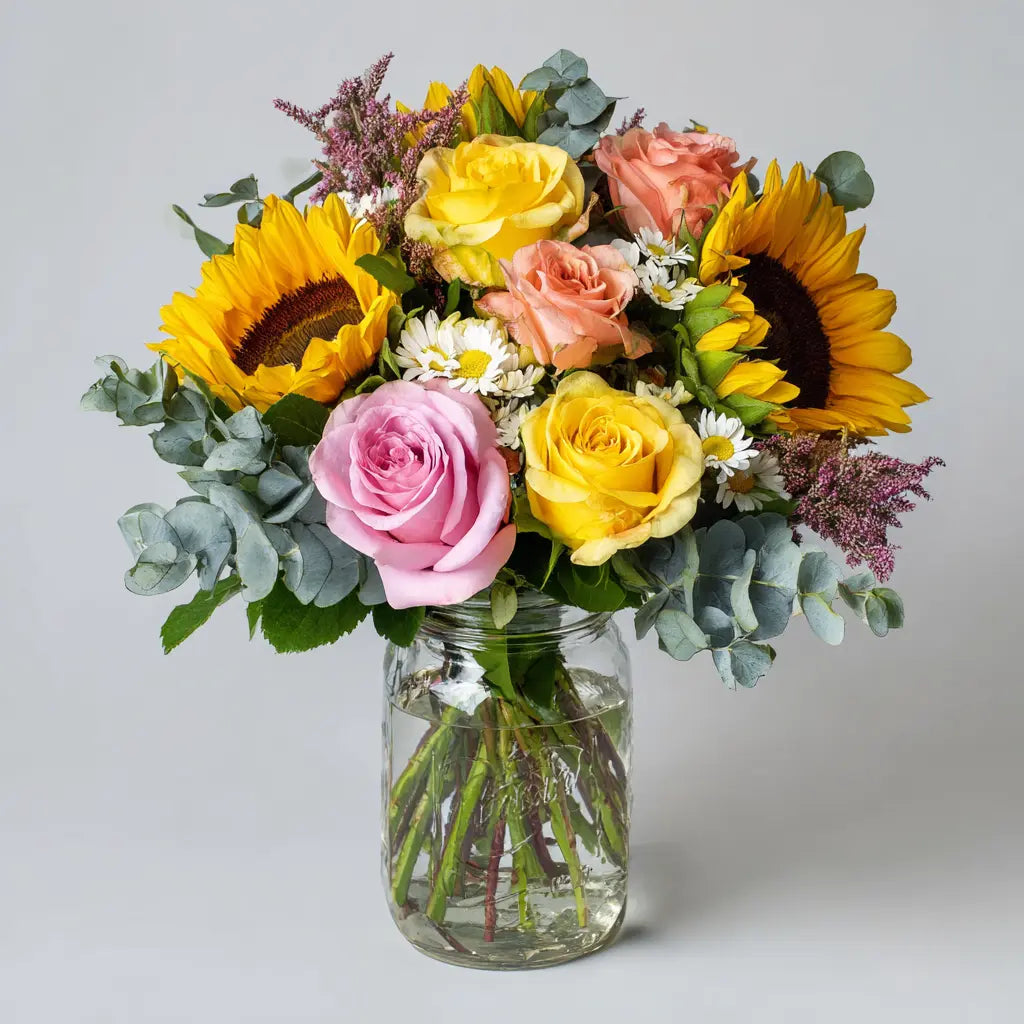 Summer Vibes in a Mason Jar Send Blooms