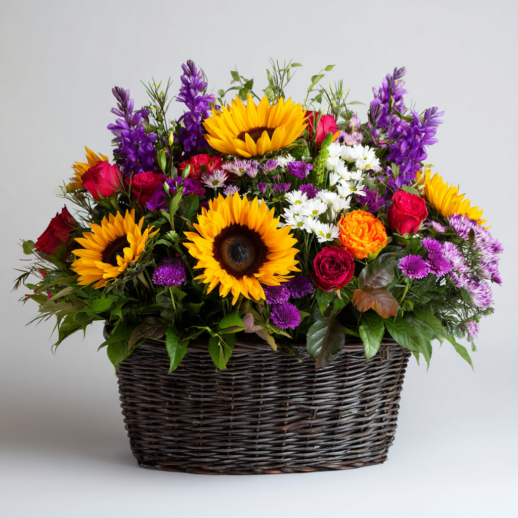 Sunflower Gift Basket