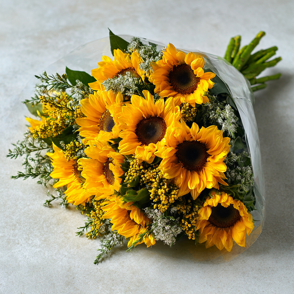Vibrant Sunshine Sunflowers Bouquet