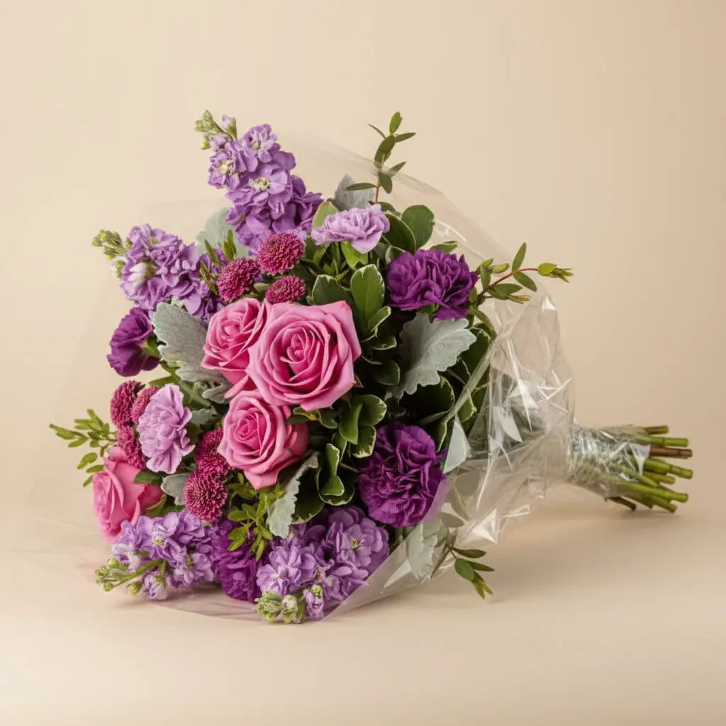 Vibrant Amethyst Garden Flower Bouquet Send Blooms